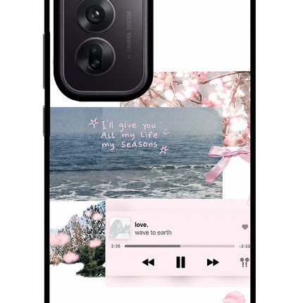 Wave to earth Oppo Reno12 5G Glass Case