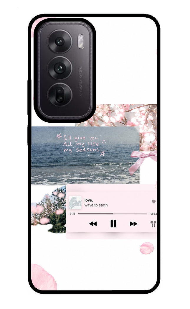Wave to earth Oppo Reno12 5G Glass Case