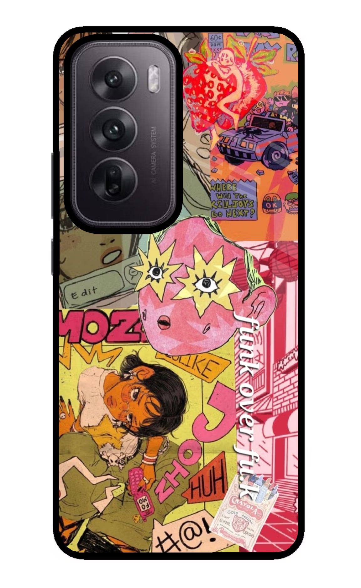 Funkover Oppo Reno12 5G Glass Case