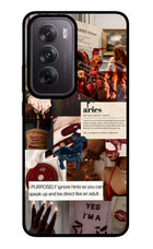 Zodiac Aries Oppo Reno12 5G Glass Case