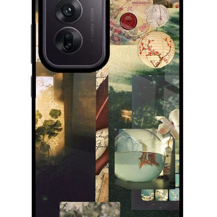 Summer Oppo Reno12 5G Glass Case Back Cover by Casekaro
