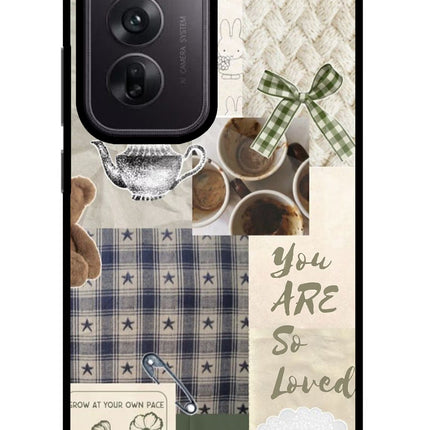 Cookie Oppo Reno12 5G Glass Case Back Cover by Casekaro