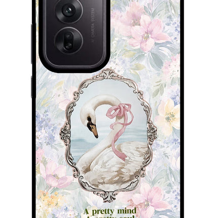 Pretty Mind Pretty Soul Oppo Reno12 5G Glass Case Back Cover by Casekaro