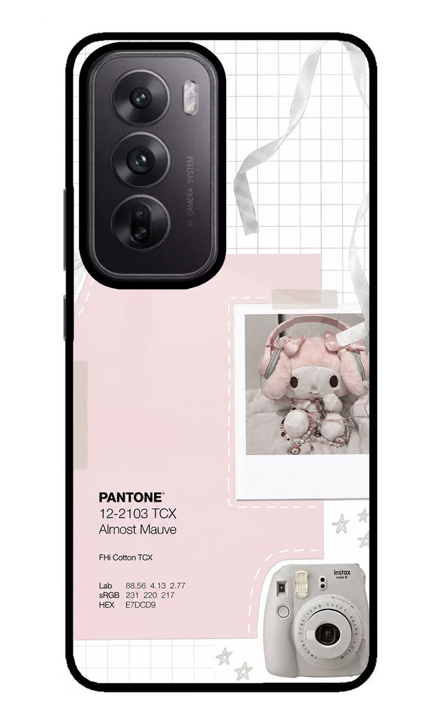 Pantone Asthetic Oppo Reno12 5G Glass Case