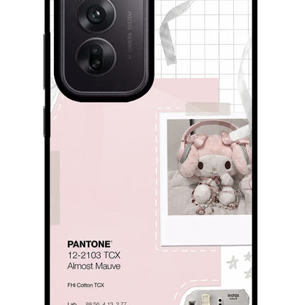 Pantone Asthetic Oppo Reno12 5G Glass Case Back Cover by Casekaro