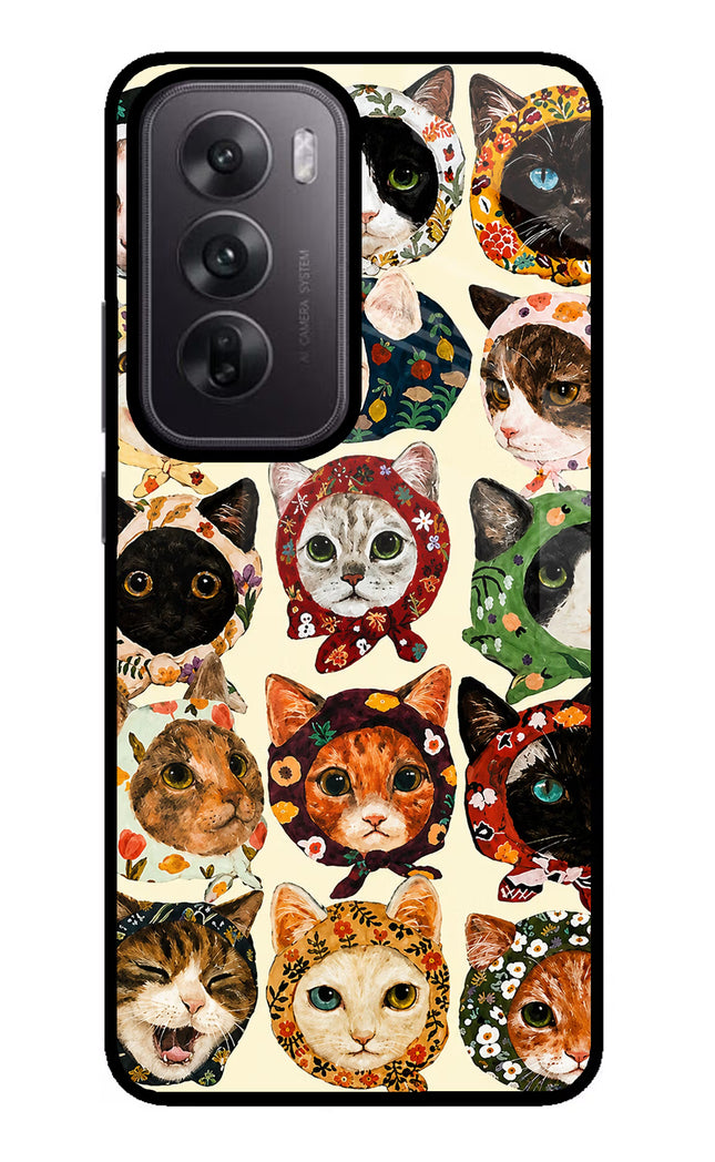 Cool Cat Oppo Reno12 5G Glass Case