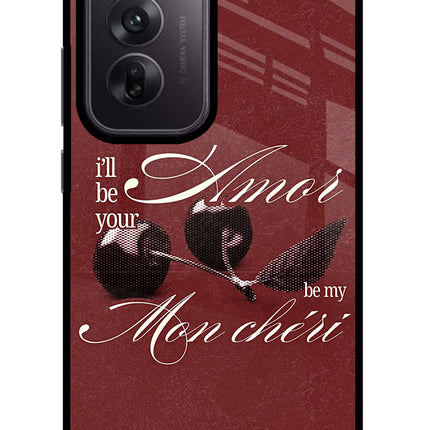 Velvet Cherry Oppo Reno12 5G Glass Case Back Cover by Casekaro