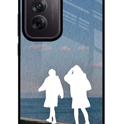 Coastal Dream Oppo Reno12 5G Glass Case Back Cover by Casekaro