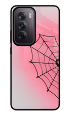 Pink Web Oppo Reno12 5G Glass Case