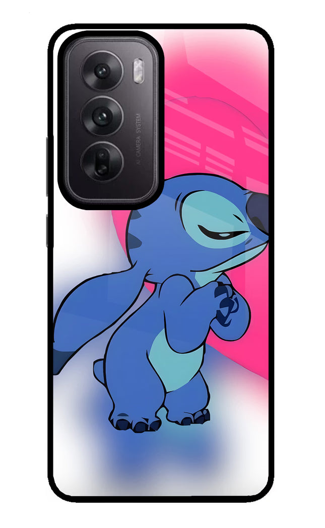 Stitch Hug Oppo Reno12 5G Glass Case