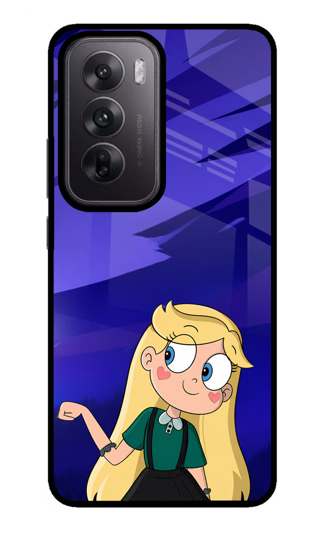 Star Glow Oppo Reno12 5G Glass Case