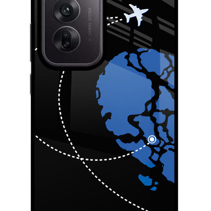 Love Orbit Oppo Reno12 5G Glass Case Back Cover by Casekaro