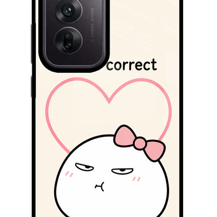 Always Right Oppo Reno12 5G Glass Case Back Cover by Casekaro
