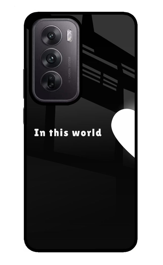 This World Oppo Reno12 5G Glass Case