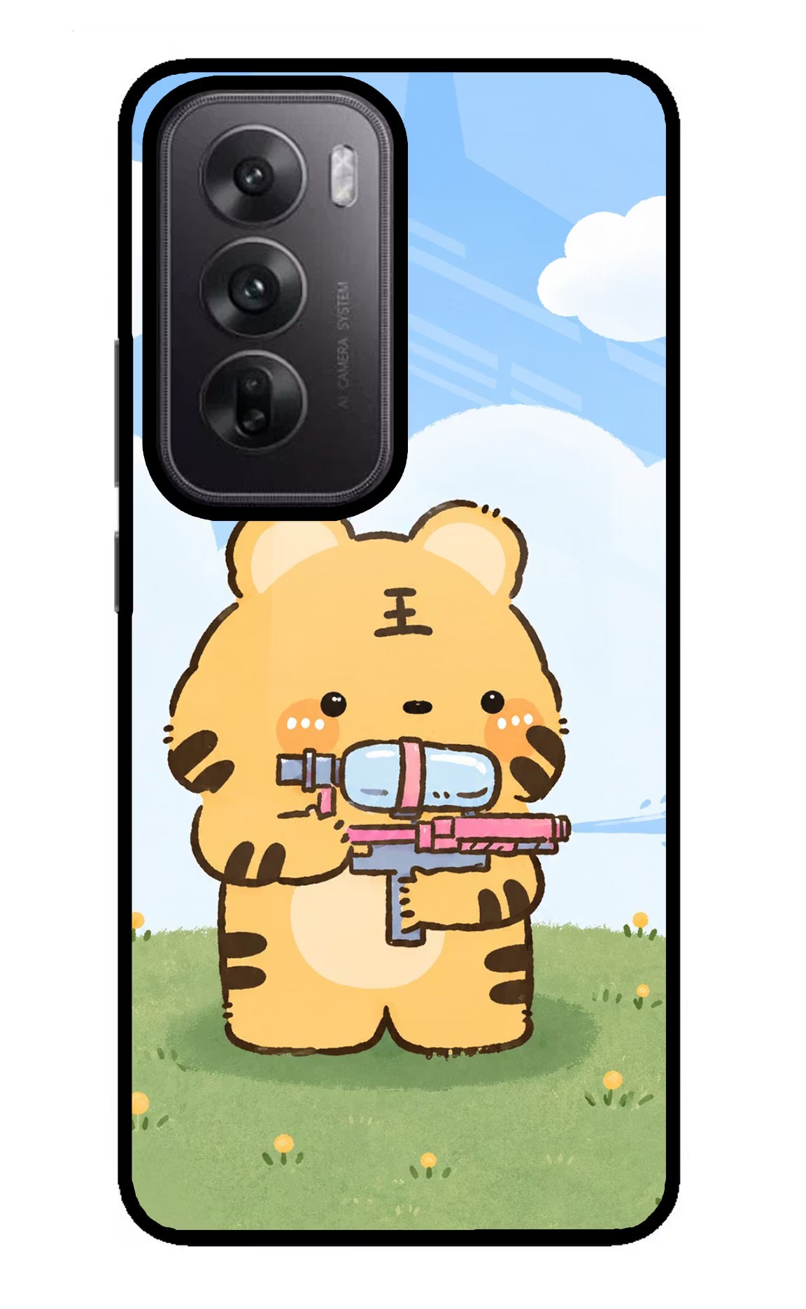 Tiger Treat Oppo Reno12 5G Glass Case