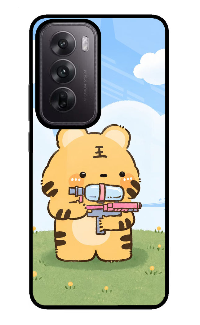 Tiger Treat Oppo Reno12 5G Glass Case