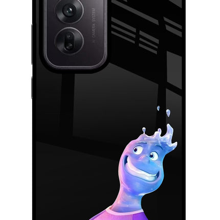 Wade Wave Oppo Reno12 5G Glass Case Back Cover by Casekaro