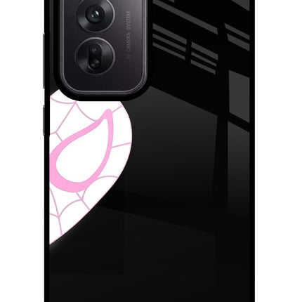 Gwen Mask Oppo Reno12 5G Glass Case Back Cover by Casekaro