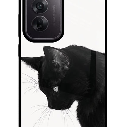 Shadow Gaze Oppo Reno12 5G Glass Case Back Cover by Casekaro