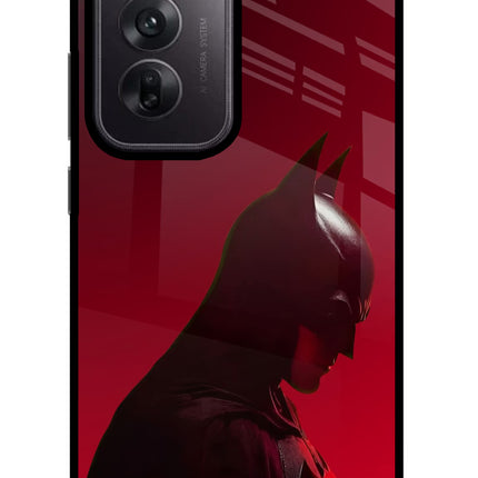 Dark Knight Oppo Reno12 5G Glass Case Back Cover by Casekaro