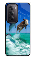 Dolphin vs Cow Oppo Reno12 5G Glass Case