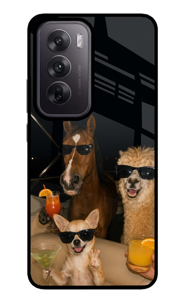 Party Squad Oppo Reno12 5G Glass Case