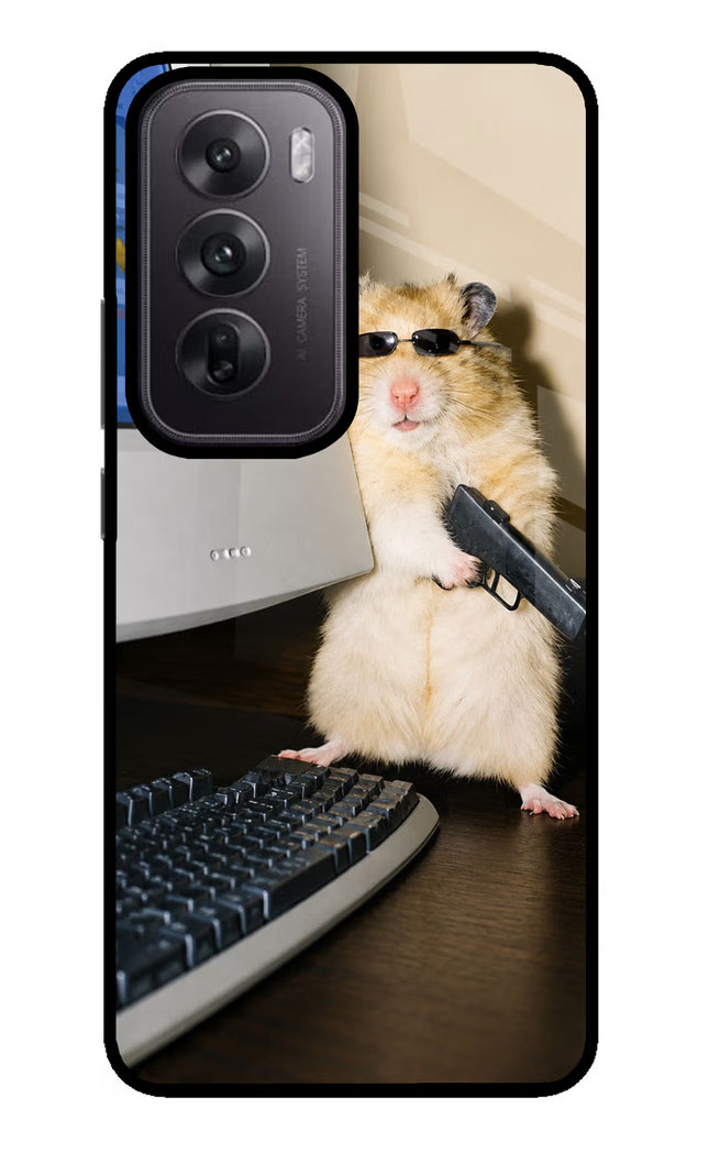 Hacker Hamster Oppo Reno12 5G Glass Case