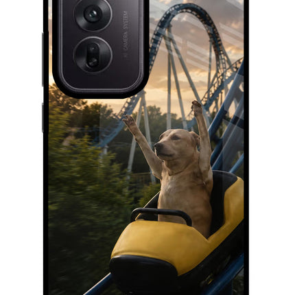 Rollercoaster Dog Oppo Reno12 5G Glass Case