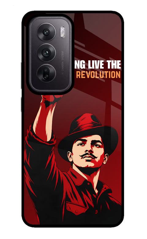 Bhagat Singh Revolution Oppo Reno12 5G Glass Case