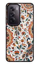 White Mayura Oppo Reno12 5G Glass Case