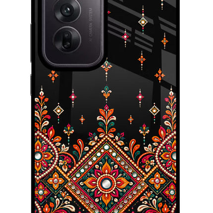 Noir Mehfil Oppo Reno12 5G Glass Case