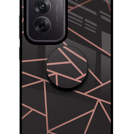 Geometric Pattern Oppo Reno12 5G Pop Case by Casekaro