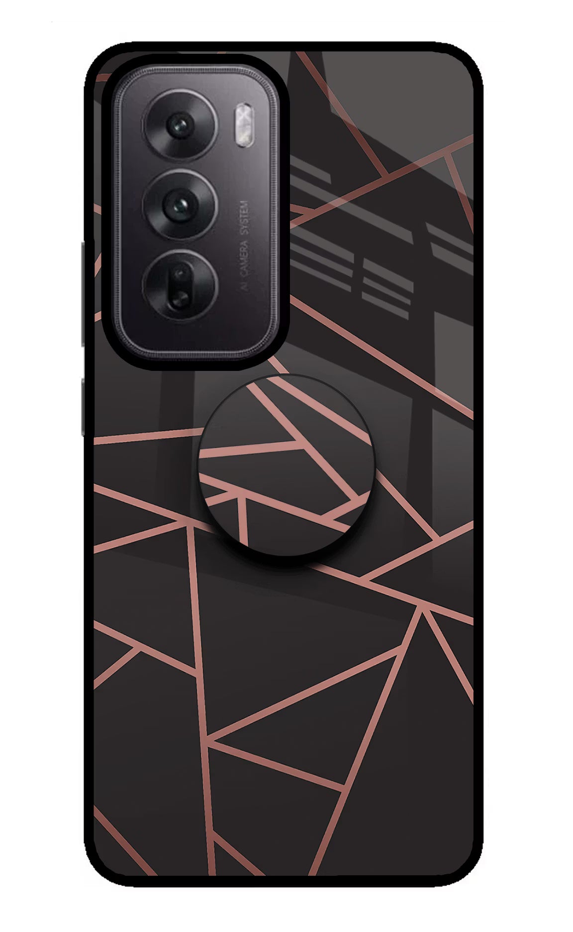 Geometric Pattern Oppo Reno12 5G Pop Case by Casekaro