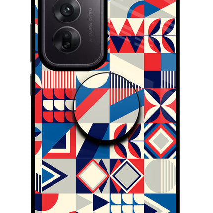Colorful Pattern Oppo Reno12 5G Pop Case by Casekaro