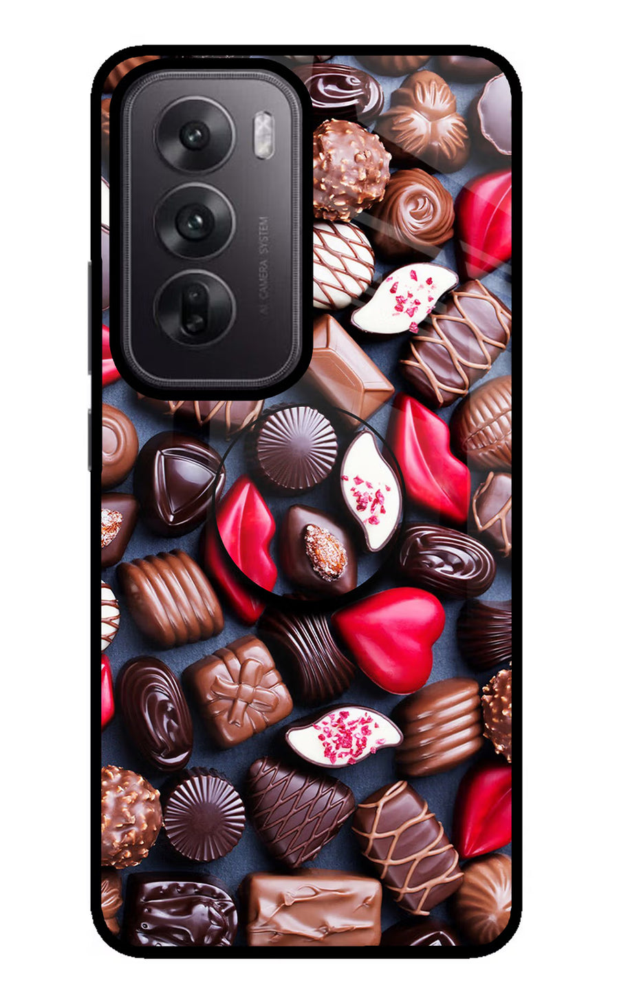 Chocolates Oppo Reno12 5G Pop Case, Glass case