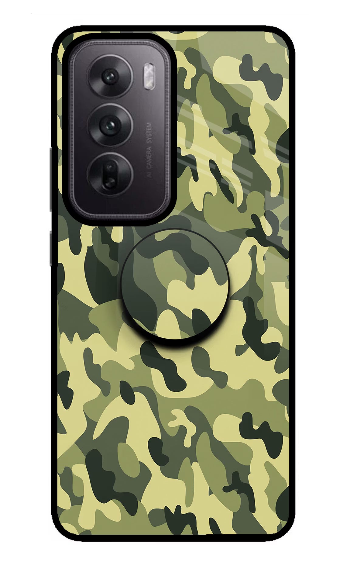 Camouflage Oppo Reno12 5G Pop Case by Casekaro