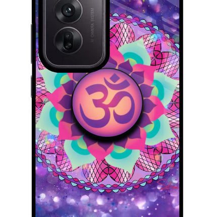 Om Purple Oppo Reno12 5G Pop Case by Casekaro