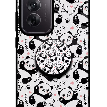 Cute Panda Oppo Reno12 5G Pop Case by Casekaro