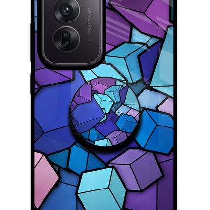 Cubic Abstract Oppo Reno12 5G Pop Case by Casekaro
