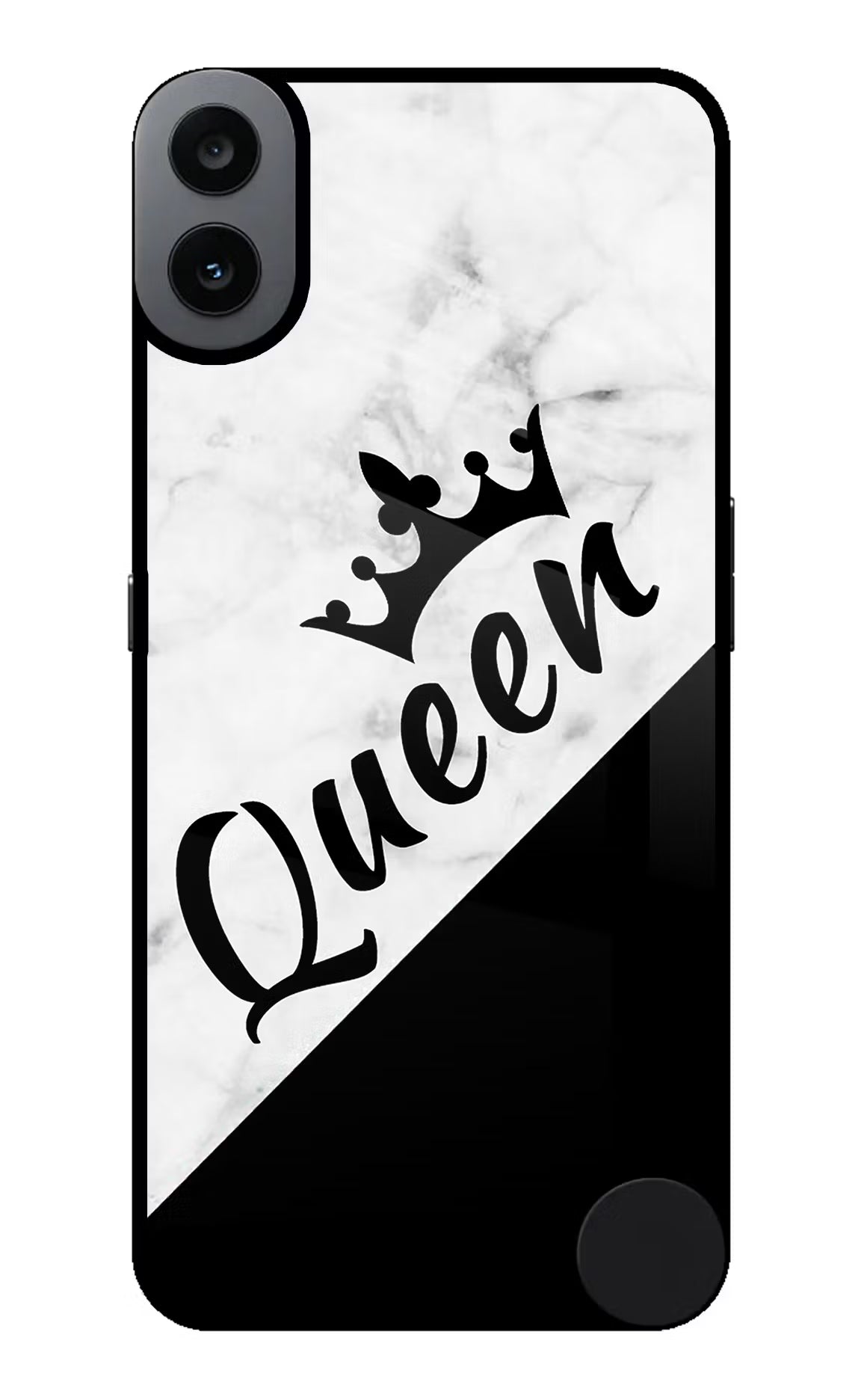 Queen CMF by Nothing Phone 1 Glass Case Back Cover by Casekaro