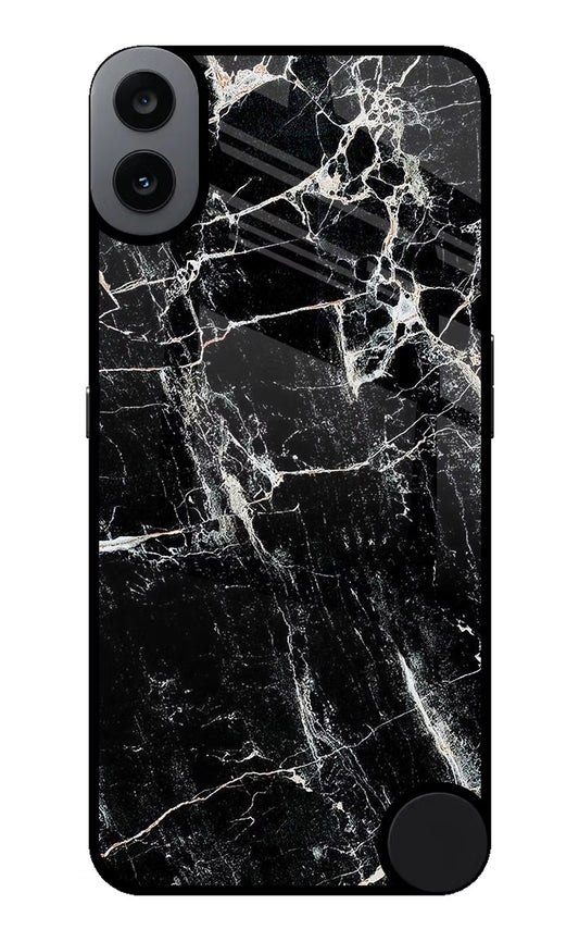 Black Marble Texture CMF by Nothing Phone 1 Glass Case