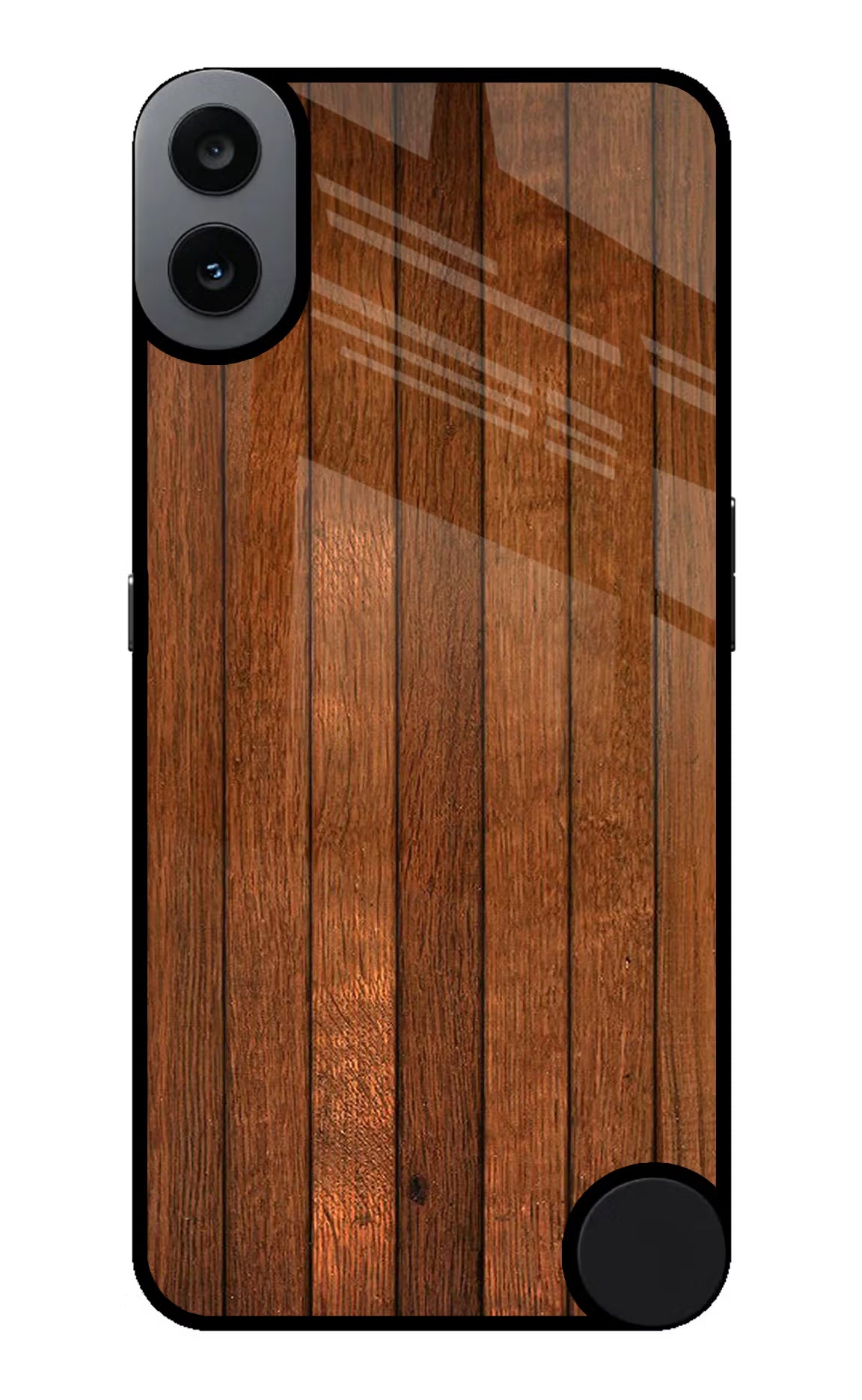 Wooden Artwork Bands CMF by Nothing Phone 1 Glass Case