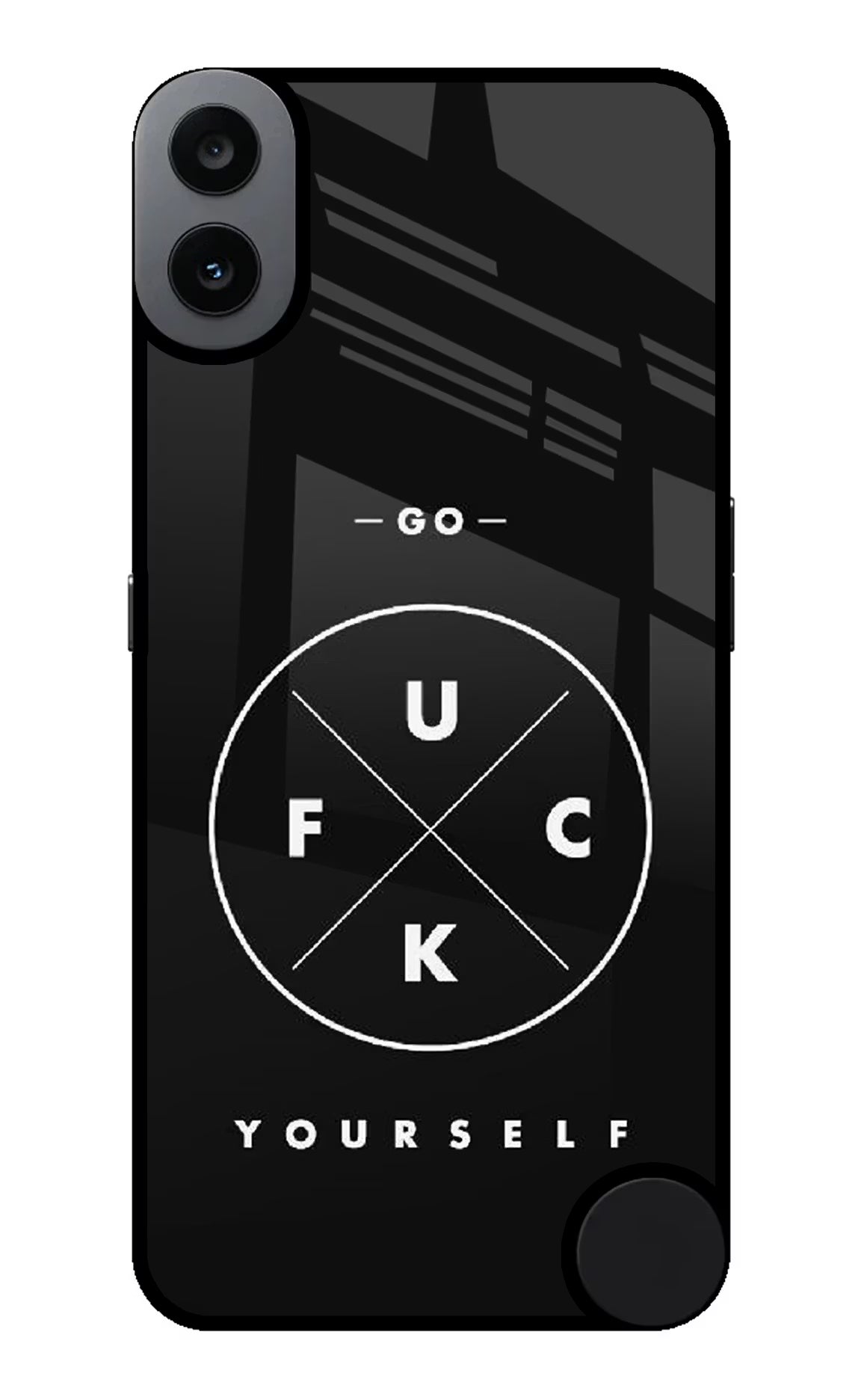 Go Fuck Yourself CMF by Nothing Phone 1 Glass Case Back Cover by Casekaro