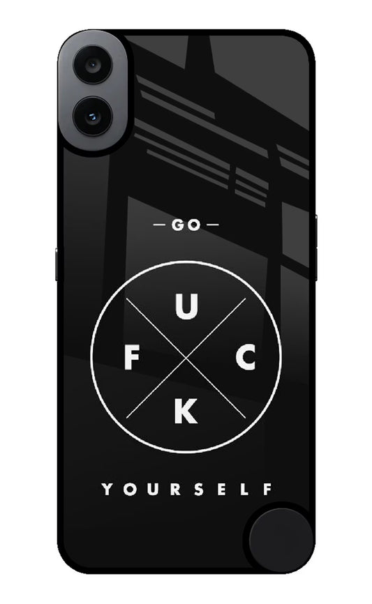 Go Fuck Yourself CMF by Nothing Phone 1 Glass Case