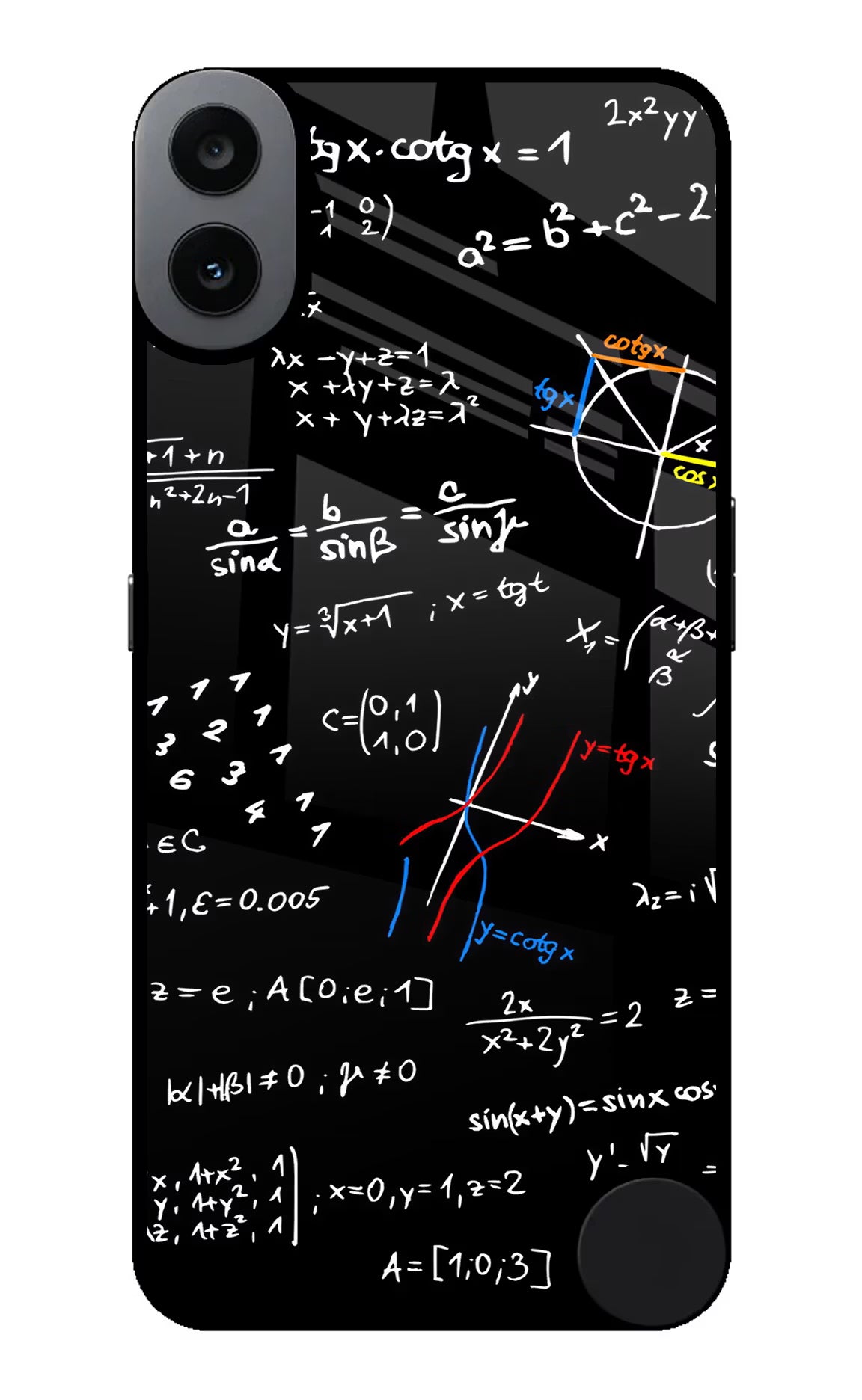 Mathematics Formula CMF by Nothing Phone 1 Glass Case Back Cover by Casekaro