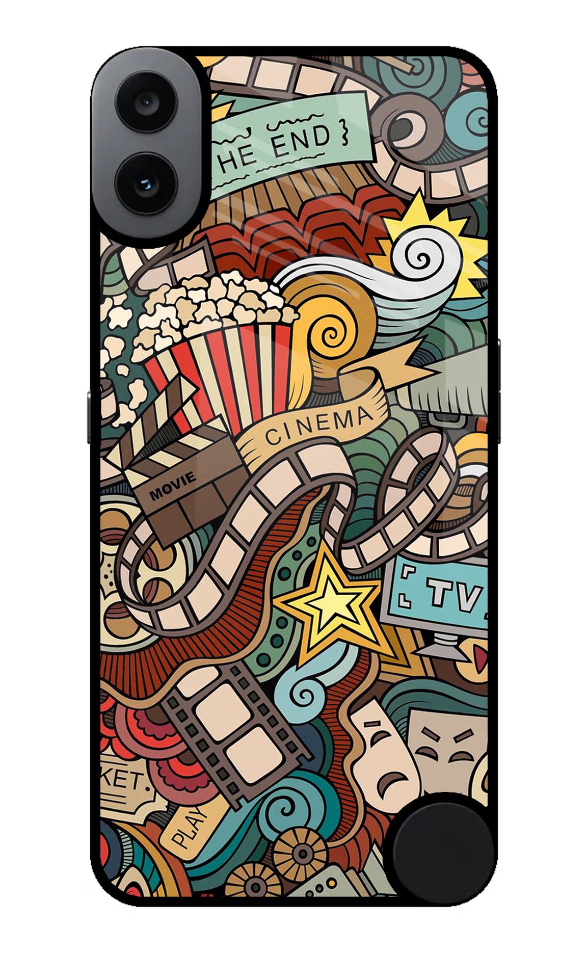 Cinema Abstract CMF by Nothing Phone 1 Glass Case Back Cover by Casekaro