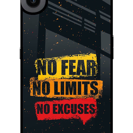 No Fear No Limits No Excuse CMF by Nothing Phone 1 Glass Case Back Cover by Casekaro