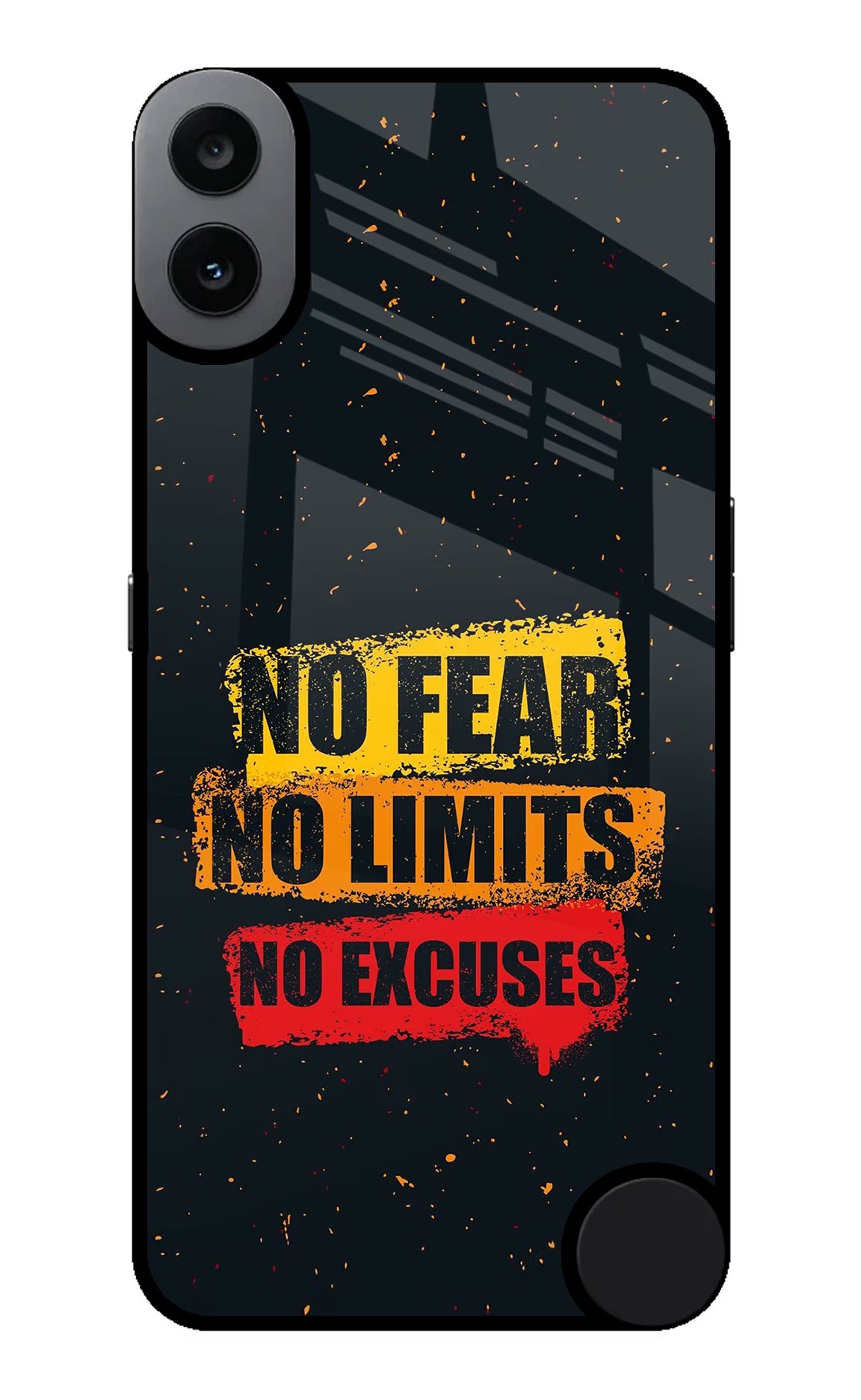 No Fear No Limits No Excuse CMF by Nothing Phone 1 Glass Case Back Cover by Casekaro
