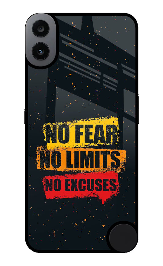 No Fear No Limits No Excuse CMF by Nothing Phone 1 Glass Case