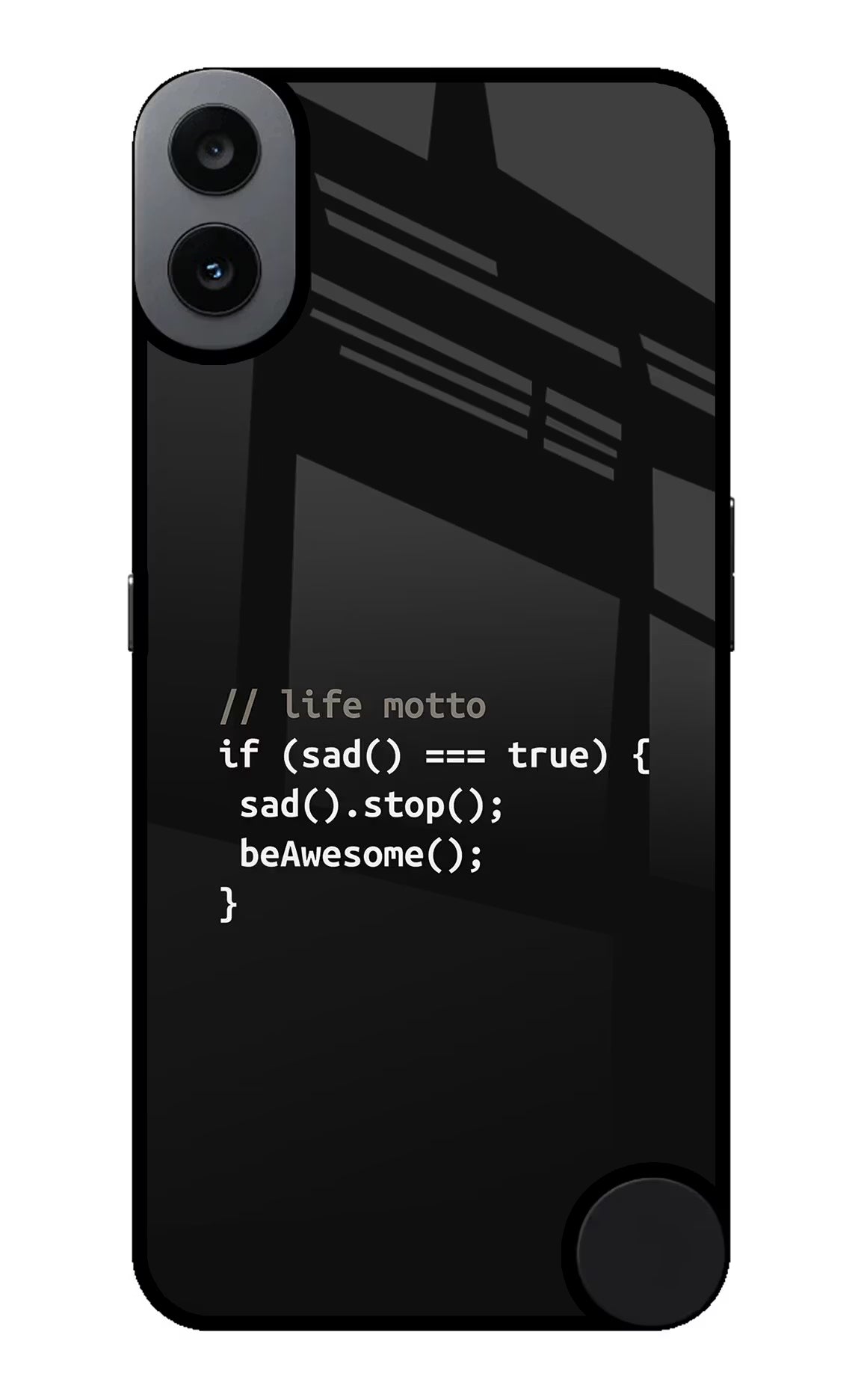 Life Motto Code CMF by Nothing Phone 1 Glass Case Back Cover by Casekaro